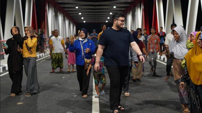 Jembatan Jongbiru di Kediri Resmi Beroprasi Warga Senang